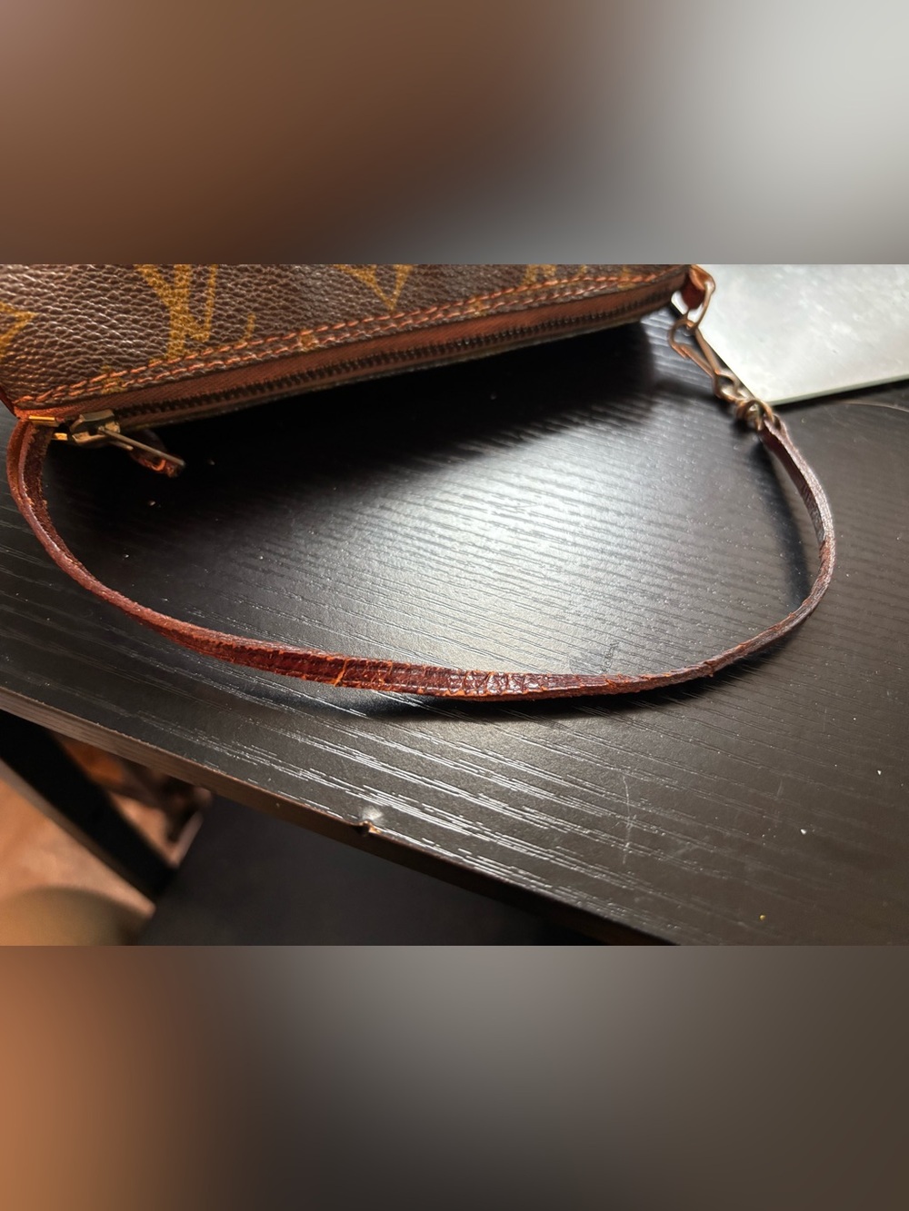 Rare Vintage 1970s Louis Vuitton Monogram Mini Papillon Pouch - Picture 9 of 12